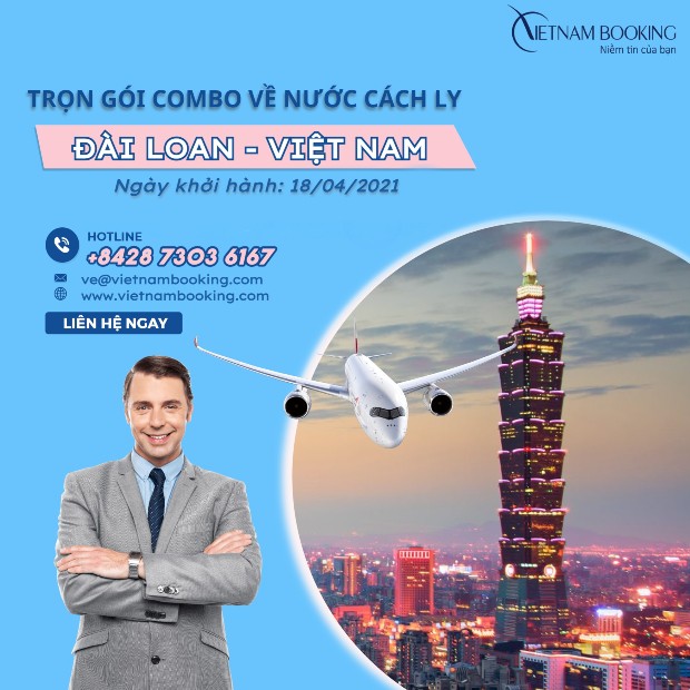 Đặt vé máy bay Đài Loan về Việt Nam giá rẻ